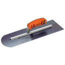 14" x 4" Round Front/Square Back Blue Steel Cement Trowel with ProForm® Handle