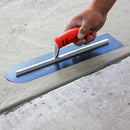 14" x 4" Round Front/Square Back Blue Steel Cement Trowel with ProForm® Handle