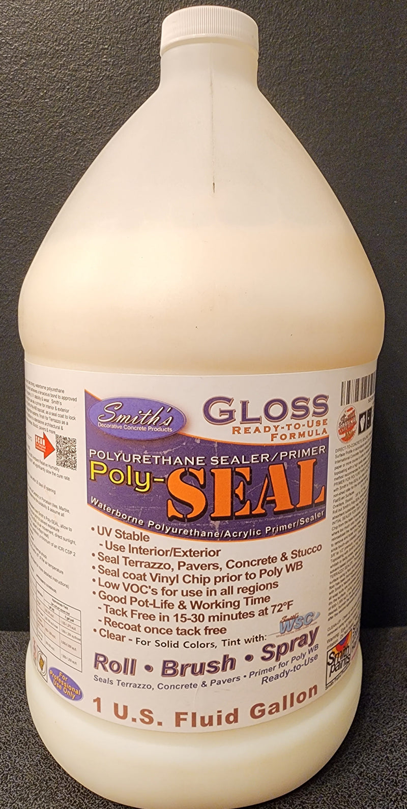 Smith’s Poly-SEAL single component, fast drying, waterborne polyurethane, with acrylic primer topcoat