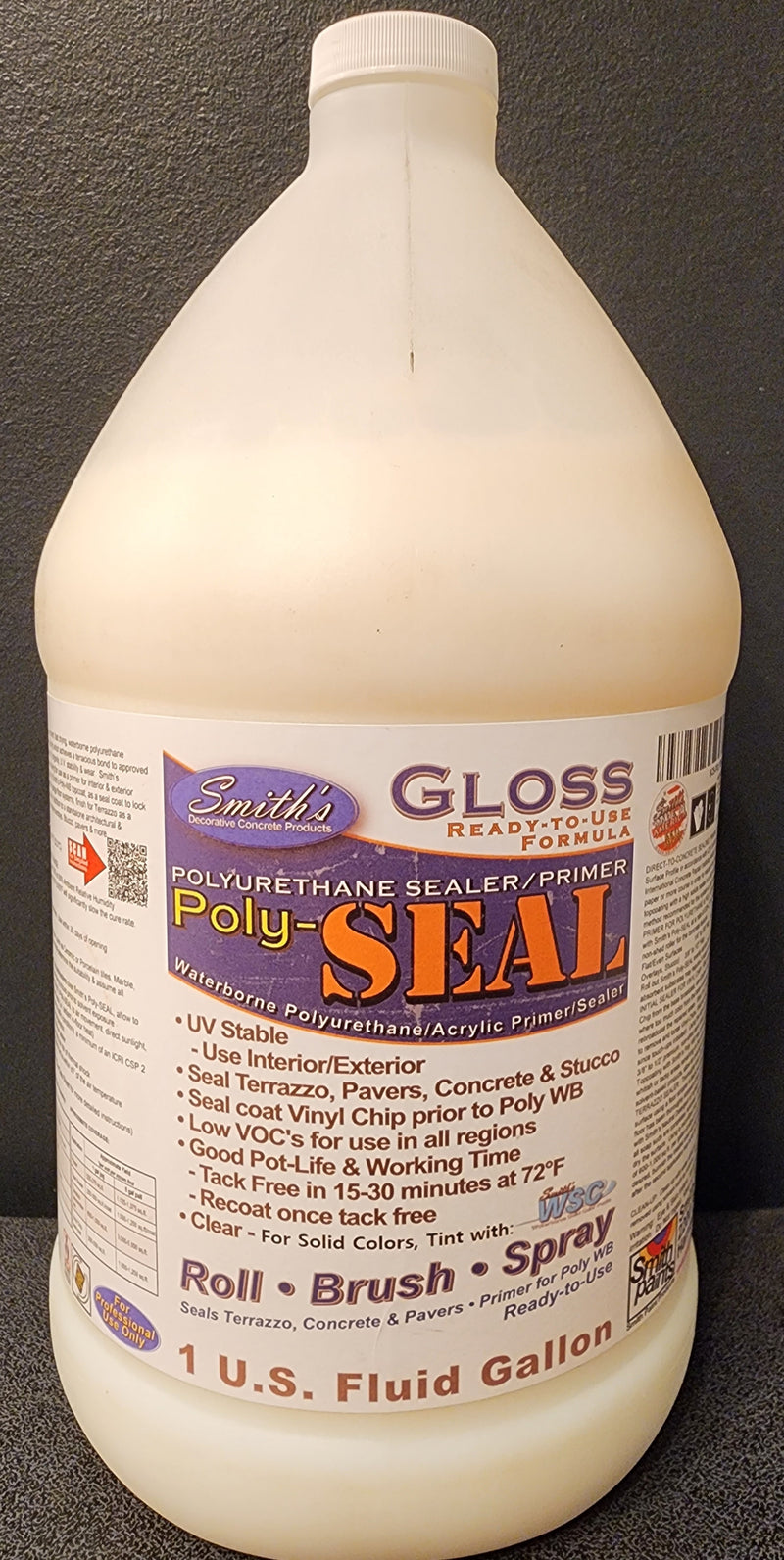 Smith’s Poly-SEAL single component, fast drying, waterborne polyurethane, with acrylic primer topcoat