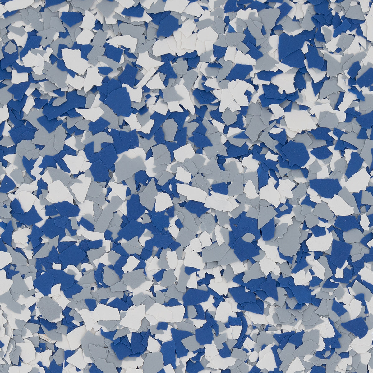 Blue, Gray, And White Decorative Flake Blend