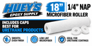 18″ 1/4″ Nap Microfiber Roller with Caps