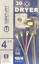 4' 10/4 SRDT Dryer Cord 30A