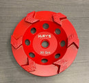5'' Arrow Cup Wheel 5/8''-11 30 Grit Threaded