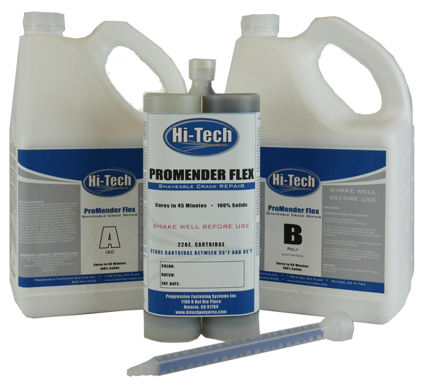 Hi-Tech ProMender Flex polyurethane crack and spall repair
