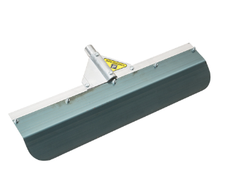 24'' Round Edge Flexible Blade Smoother/Scraper, Aluminum Threaded Handle Adapter