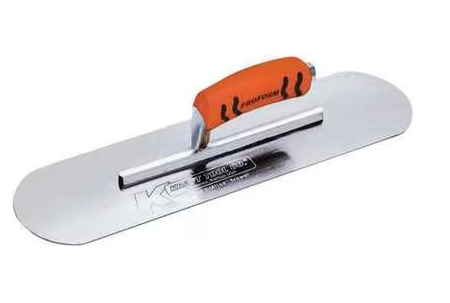 12''x3-1/2" Pool Trowel, Chrome, No Burn
