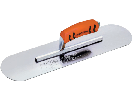 14" x 3" Chrome No Burn Pool Trowel with ProForm® Handle