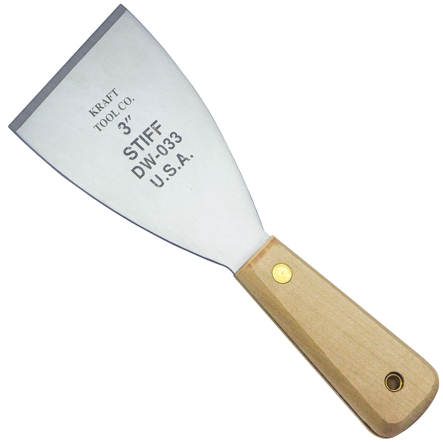 3" Stainless Steel Stiff Scraper