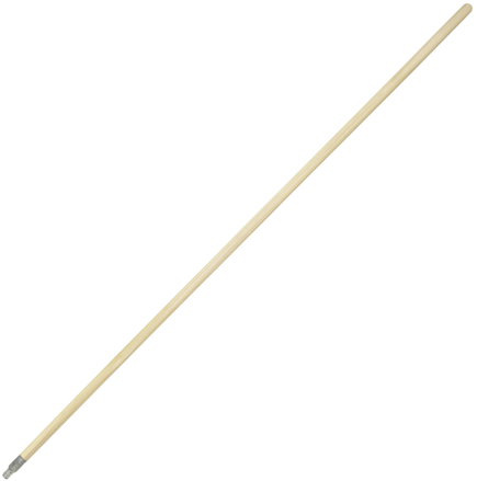 5' Metal Thread Wood Broom Handle