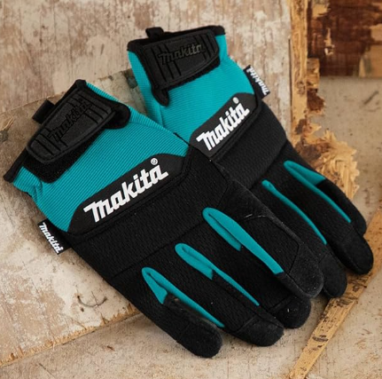 Makita 100% Genuine Leather-Palm Performance Gloves