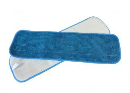 Microfiber Looped Flat Mop Pad, 400GSM, Professional Grade, Hook & Loop