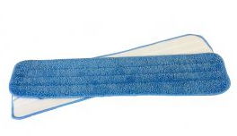 Microfiber Looped Flat Mop Pad, 400GSM, Professional Grade, Hook & Loop