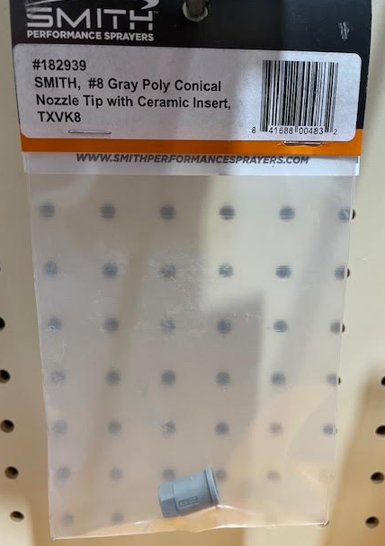 Nozzle #8 Gray Poly .13 GPM-80 Degree for Smith Sprayer