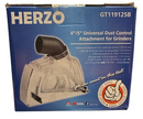 HERZO Dust Shroud Dust Extraction Cutting Guard for 5 inch and 4-1/2 inch Angle Grinder
