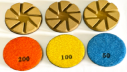 3'' Aggressive Hybrid Polishing Pads Dry Use