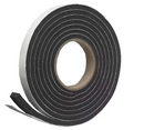 3/4 in. x 7/16 in. x 10 ft. Black High-Density Rubber Foam Weatherstrip Tape