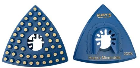 Huey’s 3'' Micro-dots Triangle corner tool polishing