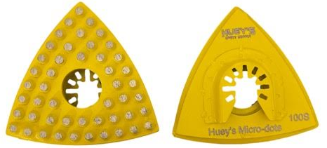 Huey’s 3'' Micro-dots Triangle corner tool polishing