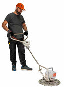 Diamond Products Core Prep CPT1900 power trowel shown with operator