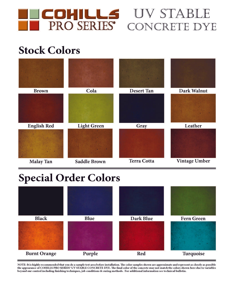 Cohills Pro Series® Dye (UV Stable)