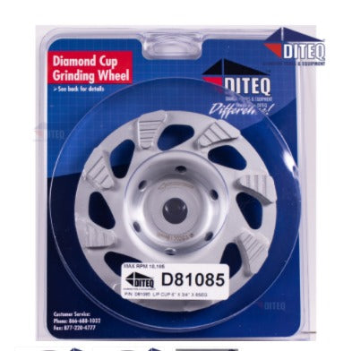 6" Turbo Low Profile Wheels For Hilti DG150 30/40 Grit