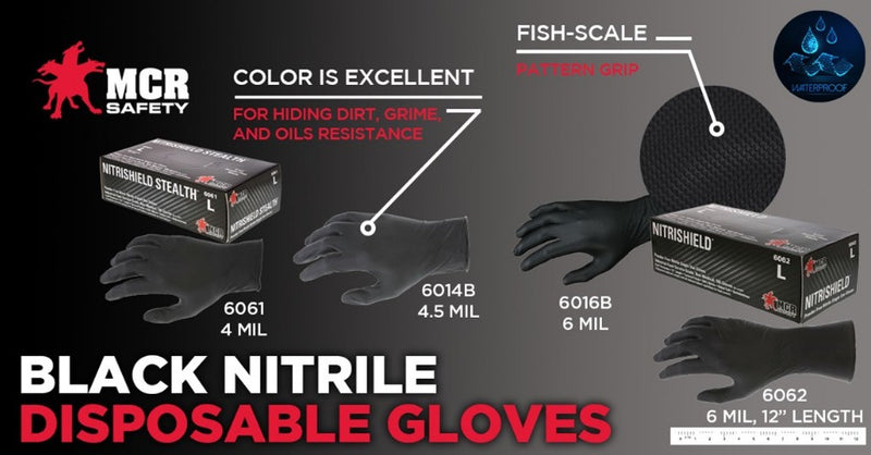 4 mil NitriShield™ Stealth™ Gloves