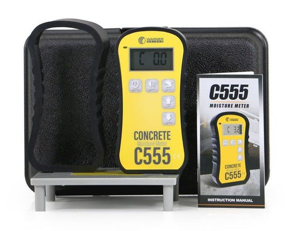 C555 Handheld Concrete Moisture Meter Kit (Fahrenheit)