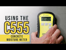 C555 Handheld Concrete Moisture Meter Kit (Fahrenheit)