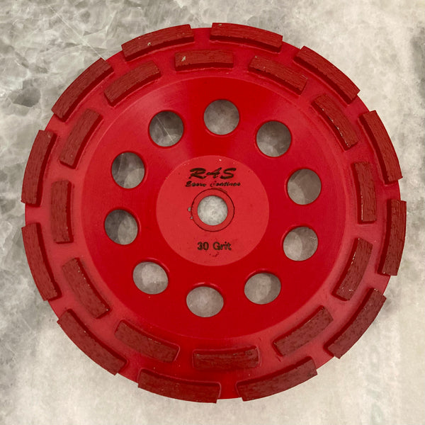 Double Row Cup Wheel - 30 Grit